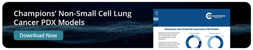 Non-small cell lung cancer (NSCLC) PDX model cohort sheet preview: click on the image to download the fact sheet. 